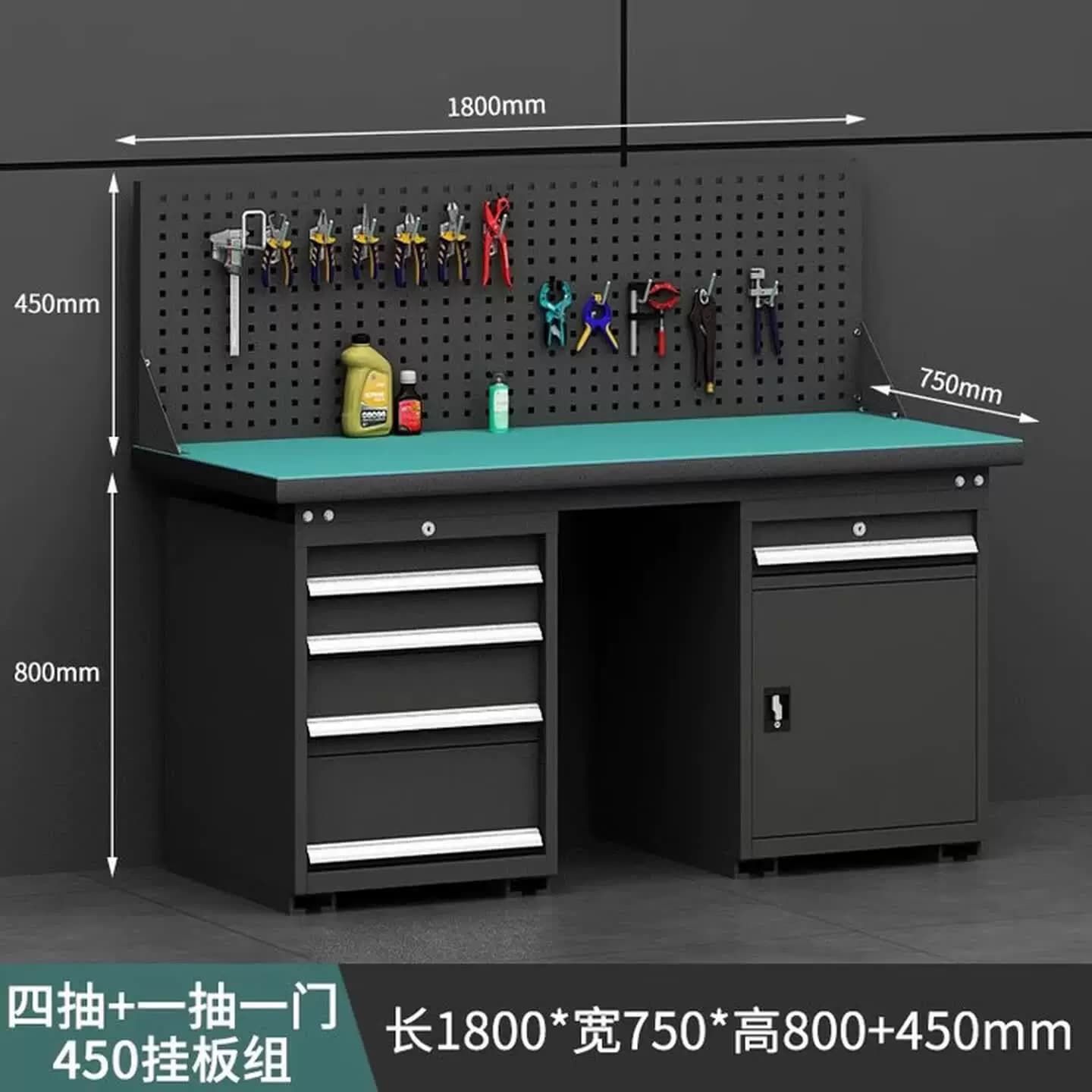 重型钳工工作台车间防静电操作台不锈钢钳工台电工实验台检验桌子
