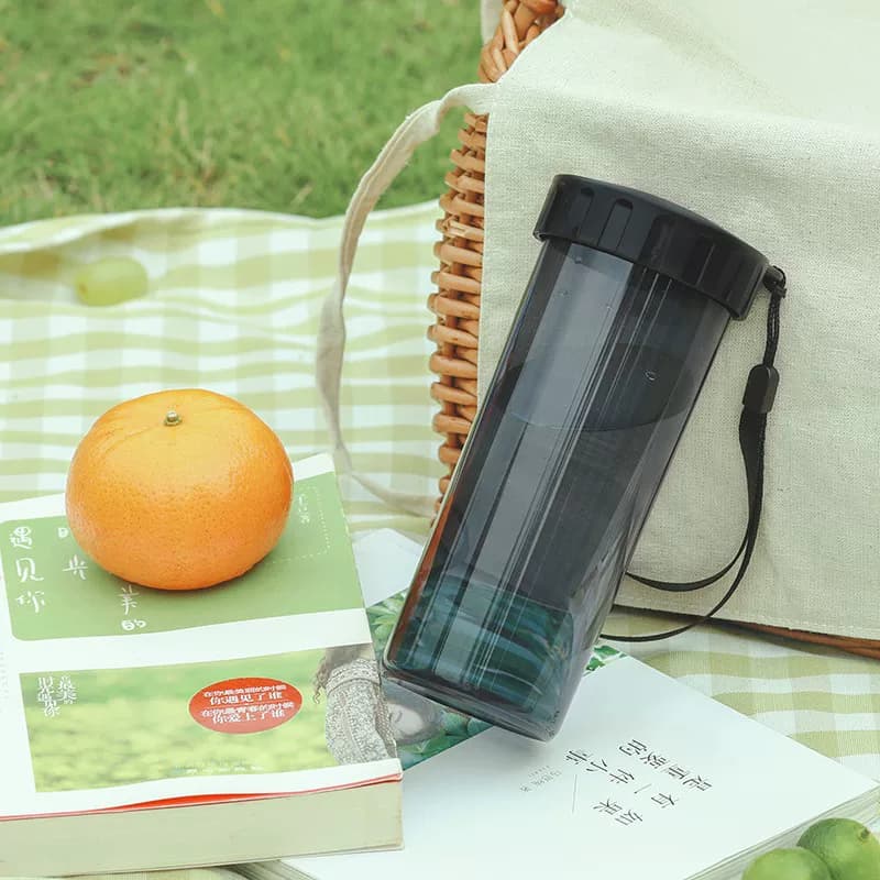 特百惠莹彩随心杯夏季运动水杯子户外便携大容量430ml