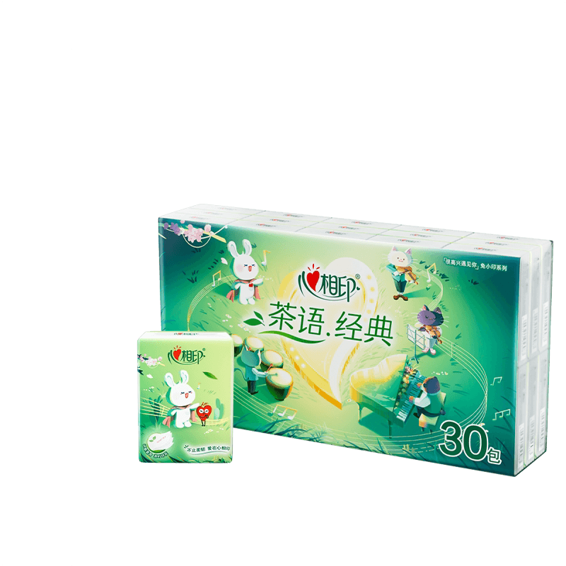 心相印印花手帕纸*1条30包装四层