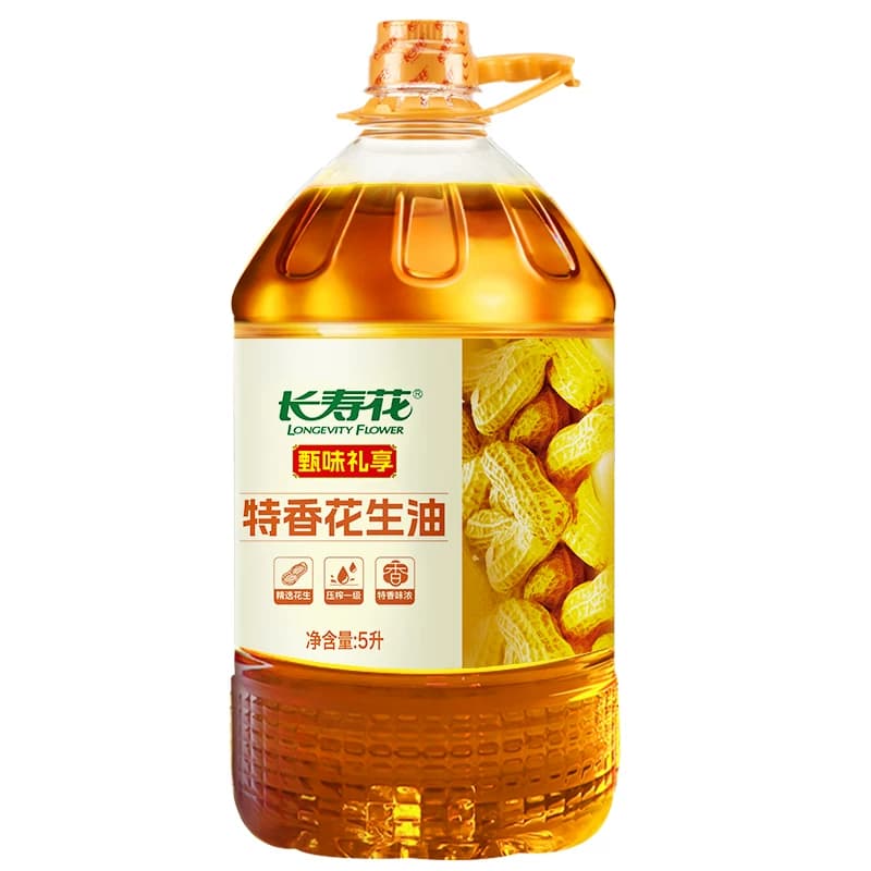 长寿花甄味礼享特香花生油5L
