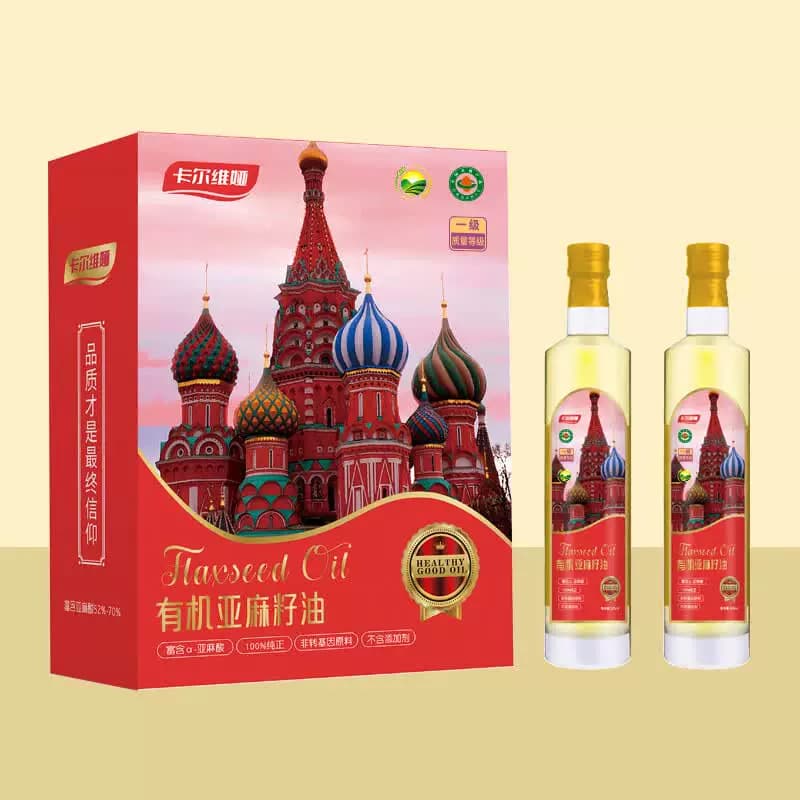 卡尔维娅有机亚麻籽（风情）简装礼盒250ML*2