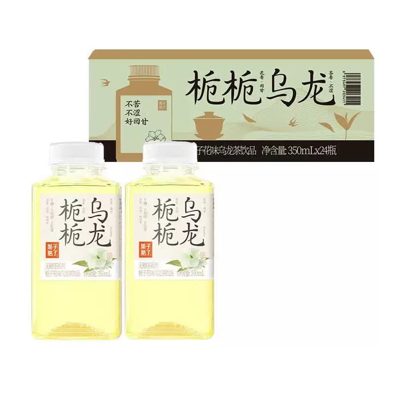 果子熟了 无糖茶栀栀乌龙350ml*24瓶 0糖0脂夏季饮料饮品