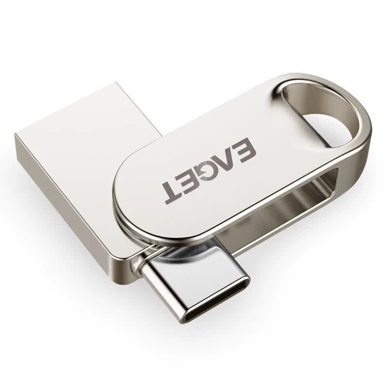 Eaget/忆捷 HT10 旋转U盘 Type-C USB3.2 双接口 128G 单位：个