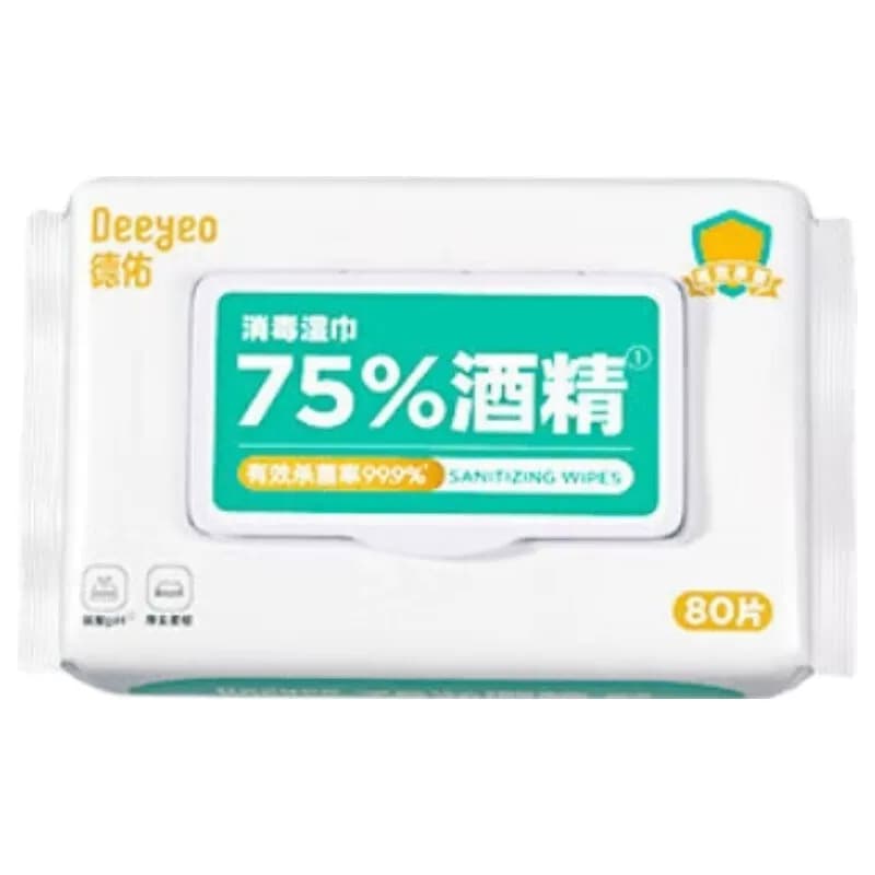 德佑75%酒精湿巾Y清洁湿巾80片/包*3包10020698单位：组