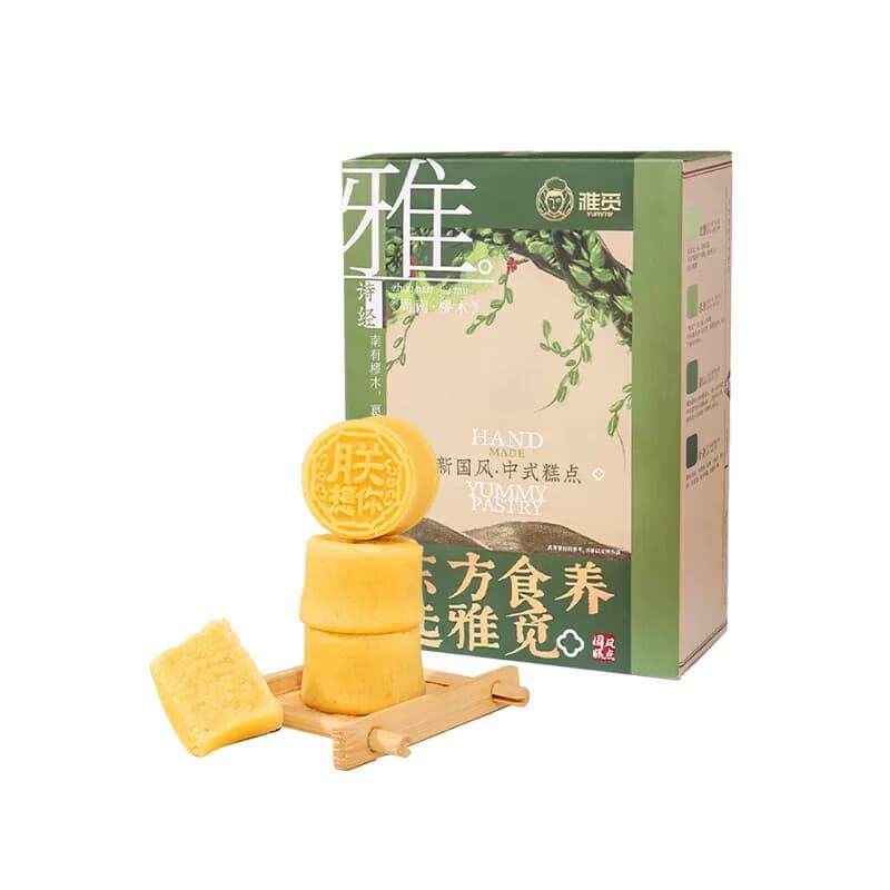 雅觅海藻糖绿豆糕200g 零食点心下午茶绿豆糕甜品糕点