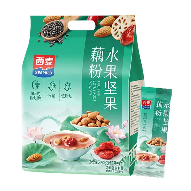SEAMILD/西麦水果坚果藕粉490g 单位：袋 6905014305254