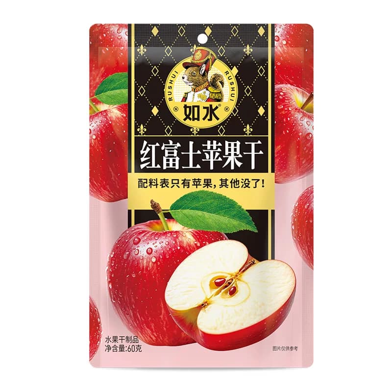 如水红富士苹果干3袋装 60g/袋