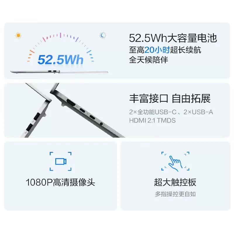 华硕无畏14SE 2026酷睿AI笔记本Core5 320 16G 512G 2.5K 144Hz灰,详情图 5
