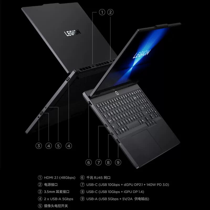 【国补15%】联想拯救者Y7000 14代酷睿i7-14650HX RTX5060 2.5K高分屏 180Hz刷新率电竞游戏性能本 官方旗舰,详情图 5