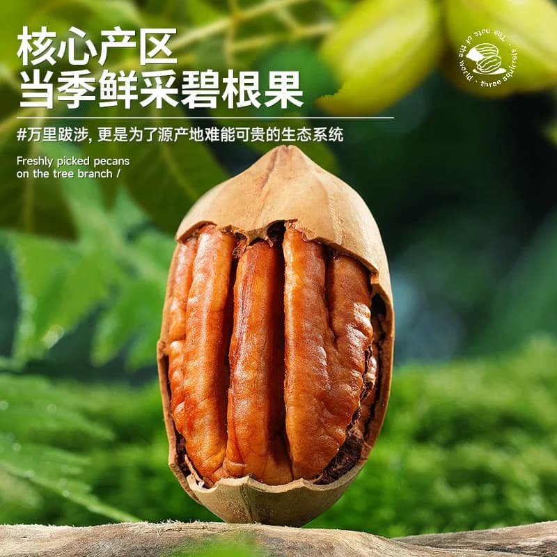三只松鼠_罐装坚果碧根果仁意式帕尔玛火腿味100g办公室零食早餐,详情图 4