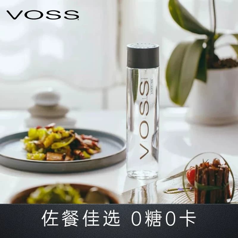 芙丝/VOSS挪威原装进口苏打水气泡水 含气375ml*6瓶(玻璃瓶)整箱,详情图 3