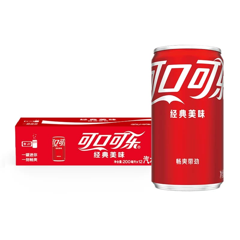 可口可乐碳酸饮料经典迷你罐整箱装 汽水饮料,详情图 3