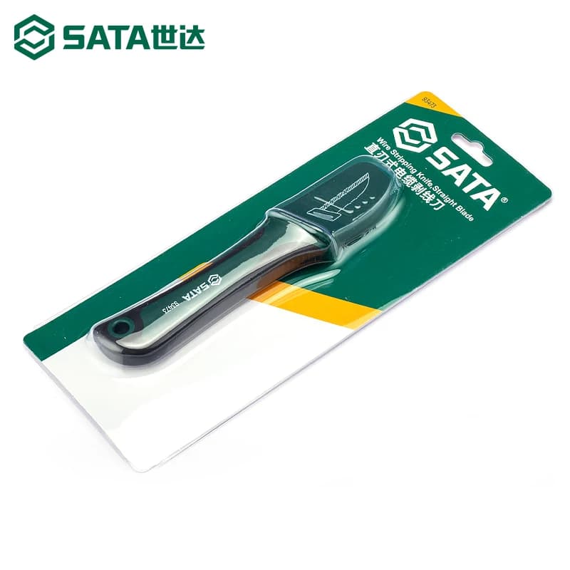 剥线刀电缆电工工具专用绝缘耐高压直刃弯刃防护式剥皮刀,详情图 4