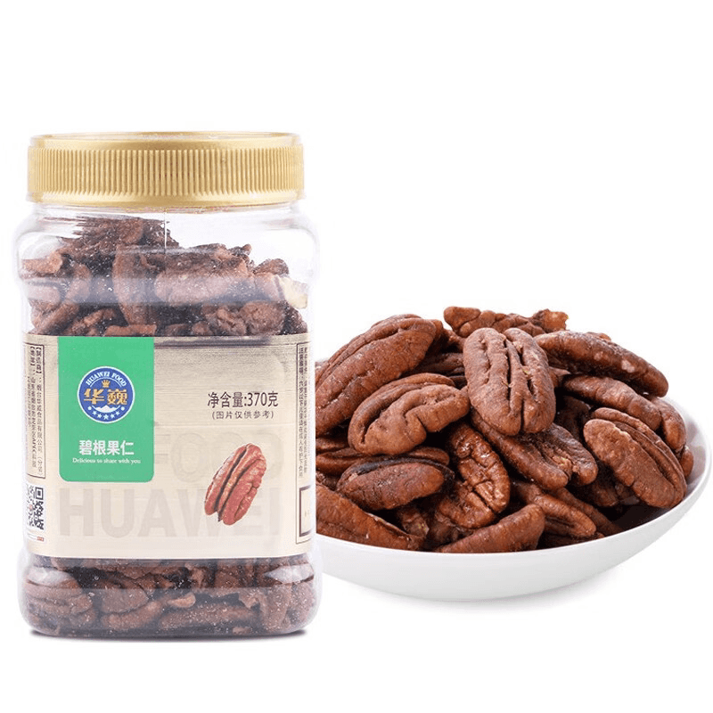华巍 370g 碧根果仁 长寿果仁 罐装系列 保质期12个月