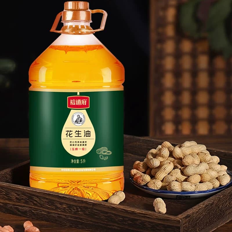 裕道府 压榨一级花生油 5L*1桶