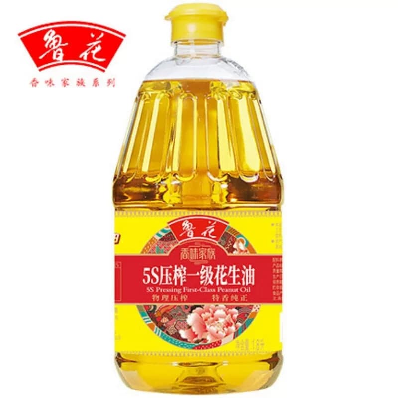 鲁花 香味家族5S压榨一级花生油1.8L