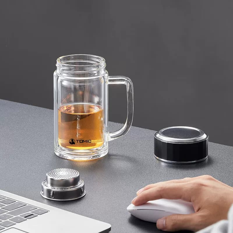 特美刻（TOMIC）办公玻璃杯 TZD70019 透明色 350ml