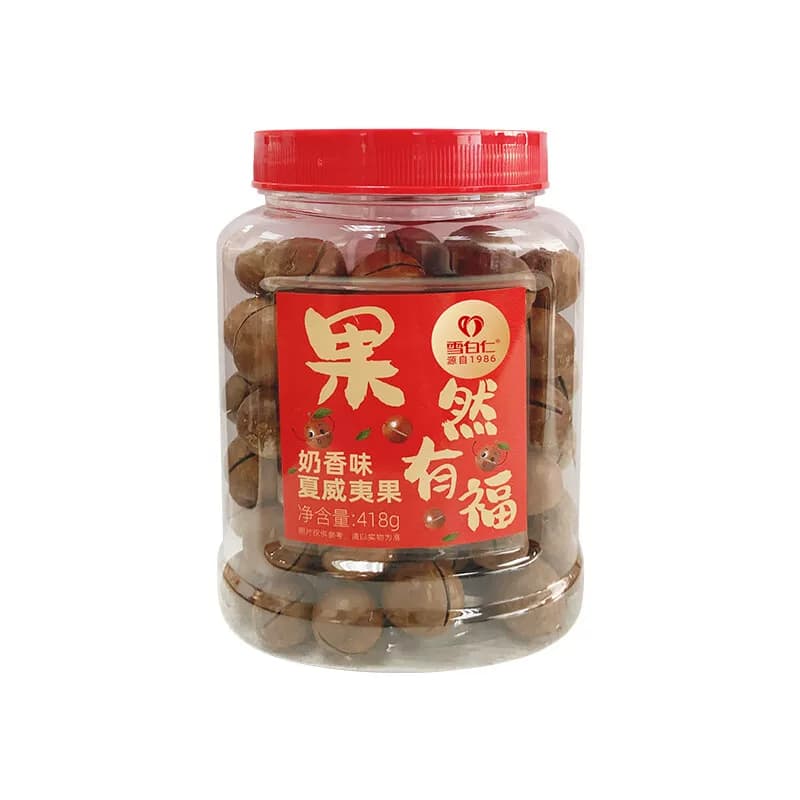 雪白仁 福满罐奶香味夏威夷果 418g
