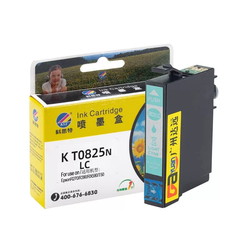 科思特 T0825 15ml 墨盒 (计价单位：盒) 浅蓝色