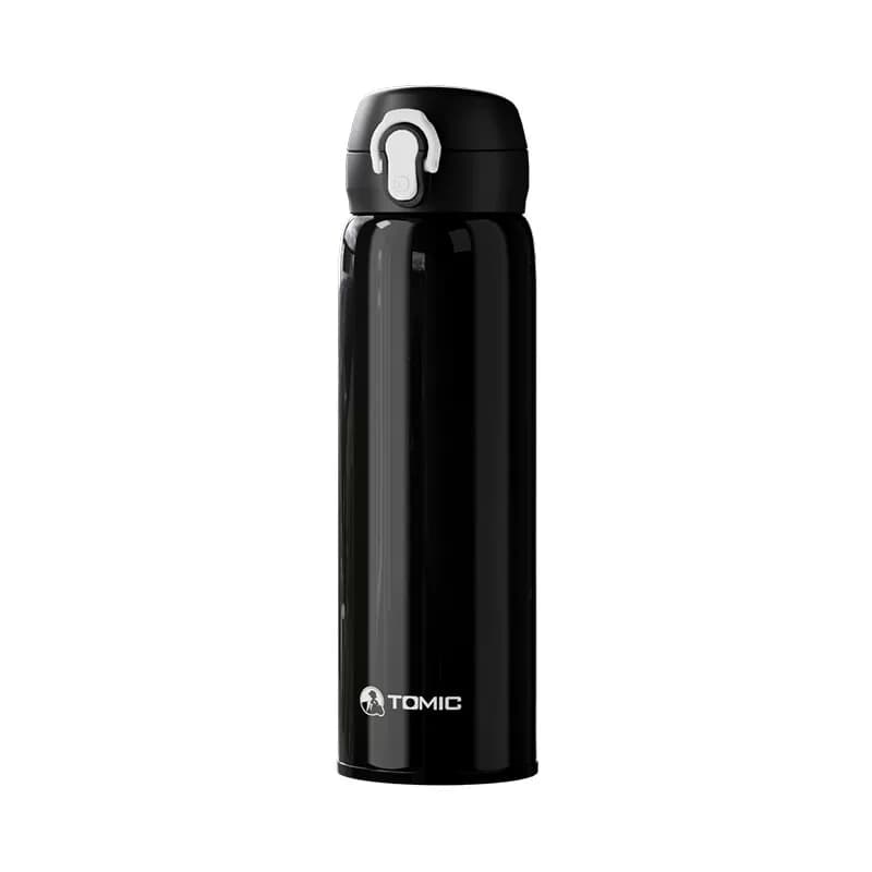 特美刻 弹跳盖保温杯 TZD70022 黑色 450ml