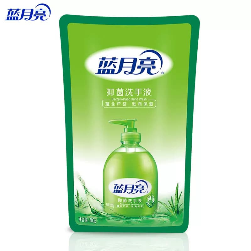 蓝月亮芦荟抑菌洗手液袋装500g