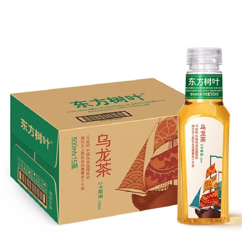 农夫山泉东方树叶原味茶饮料乌龙茶500ml*15入纸箱装