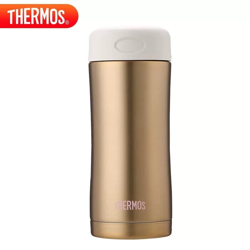 膳魔师（THERMOS）保温杯400ml真空不锈钢保冷水杯子JCG-400 金色
