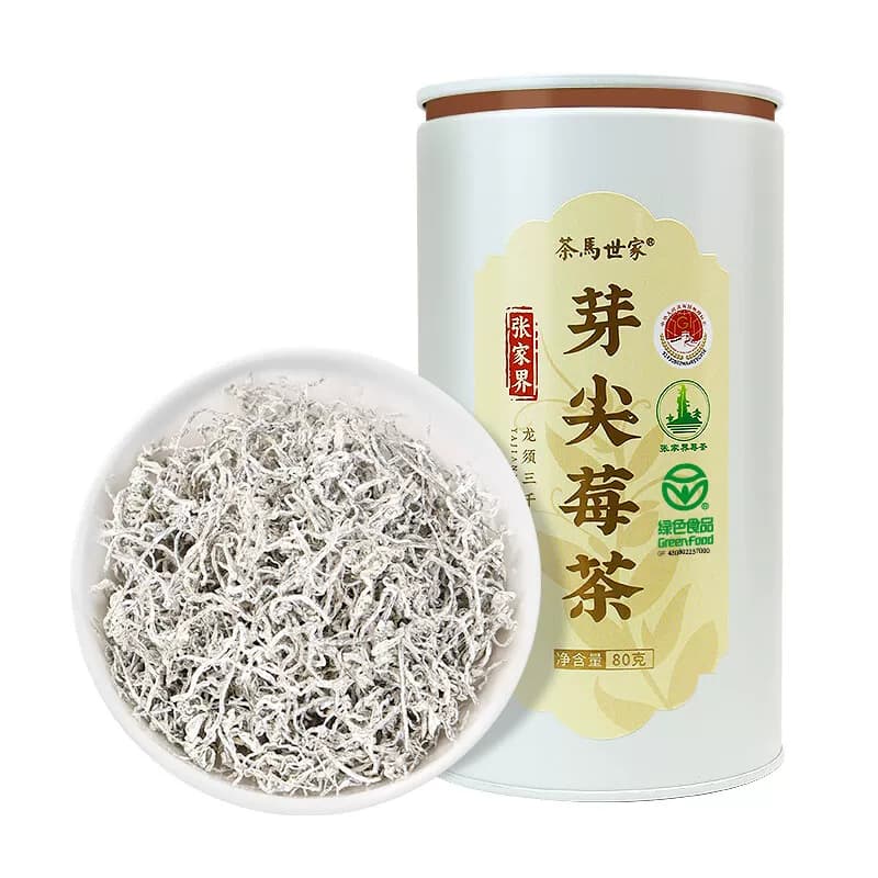 茶马世家张家界芽尖莓茶铁罐礼盒160g