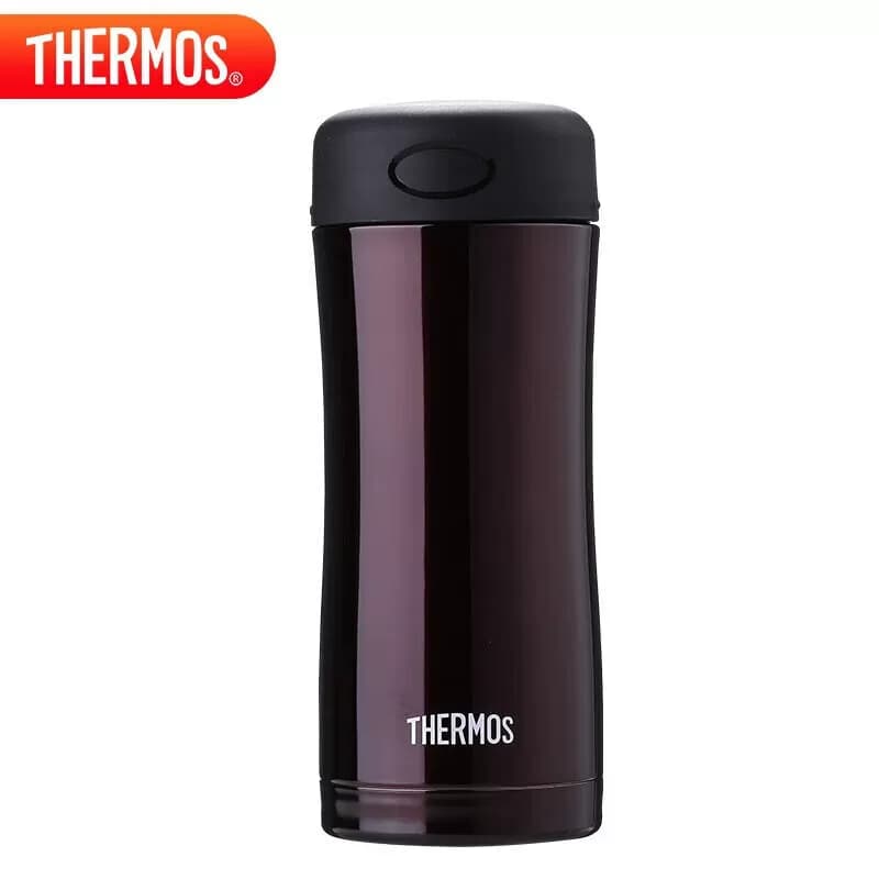 膳魔师（THERMOS）保温杯400ml真空不锈钢保冷水杯JCG-400咖啡色