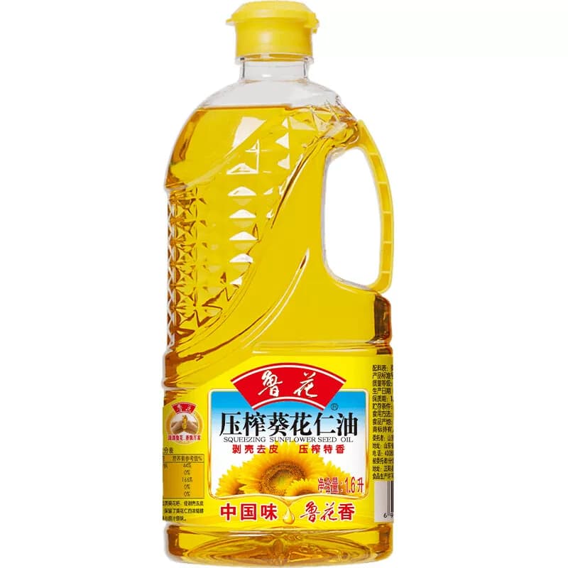 鲁花 食用油 物理压榨 剥壳去皮 葵花仁油1.6L