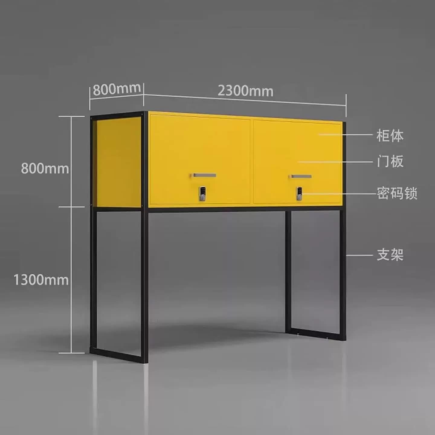 车位储物柜柜地下车库防潮地库收纳柜收纳箱杂物柜停车场 黑