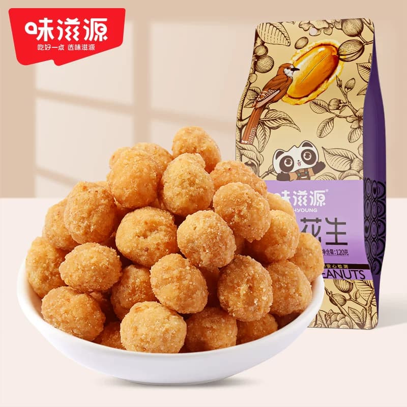 味滋源多味花生袋装坚果炒货特产花生米下酒菜休闲零食品多味花生