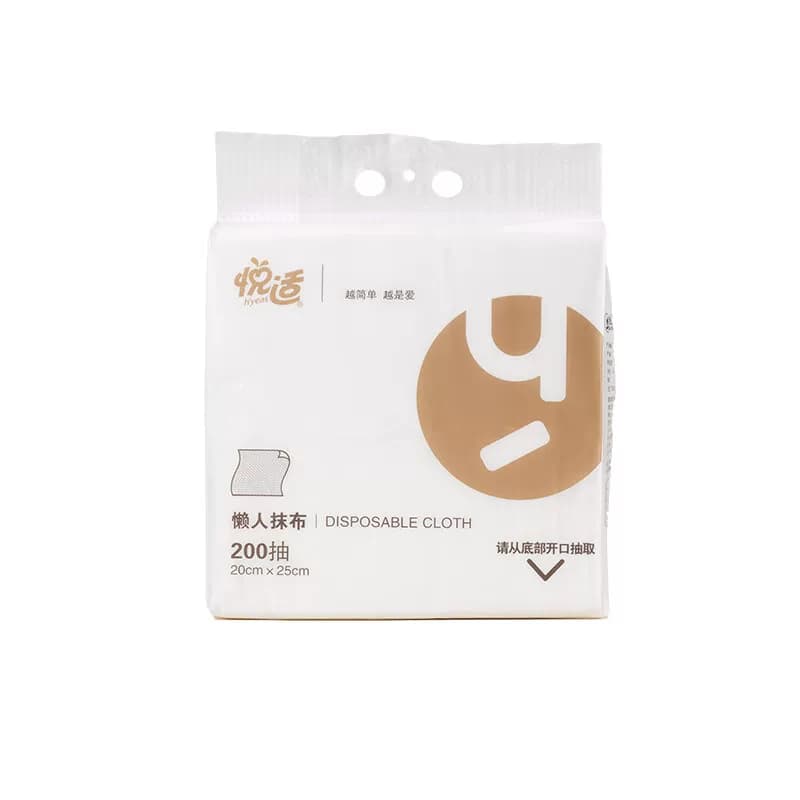 悦适下抽式懒人抹布 200抽*1包JYG200