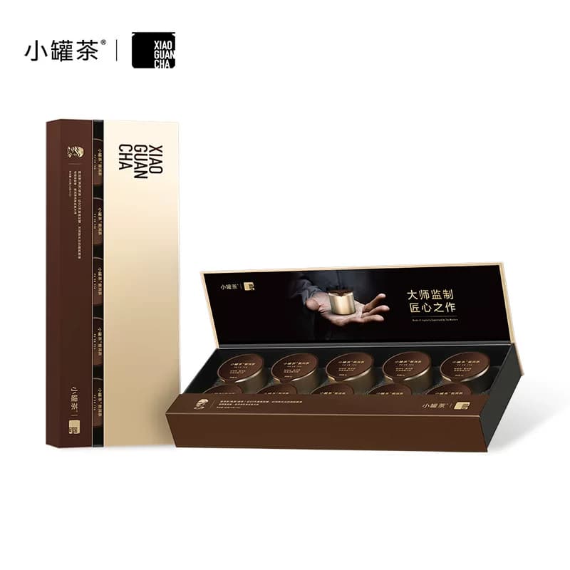 小罐茶 大师系列·普洱茶叶（熟茶）10罐装（金罐）4.0版A