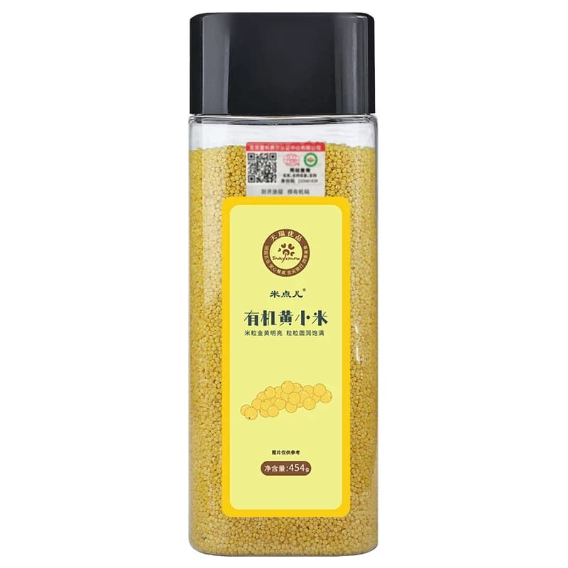 米点儿有机黄小米 454g*2罐