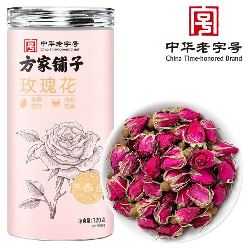 方家铺子玫瑰花120g/瓶装