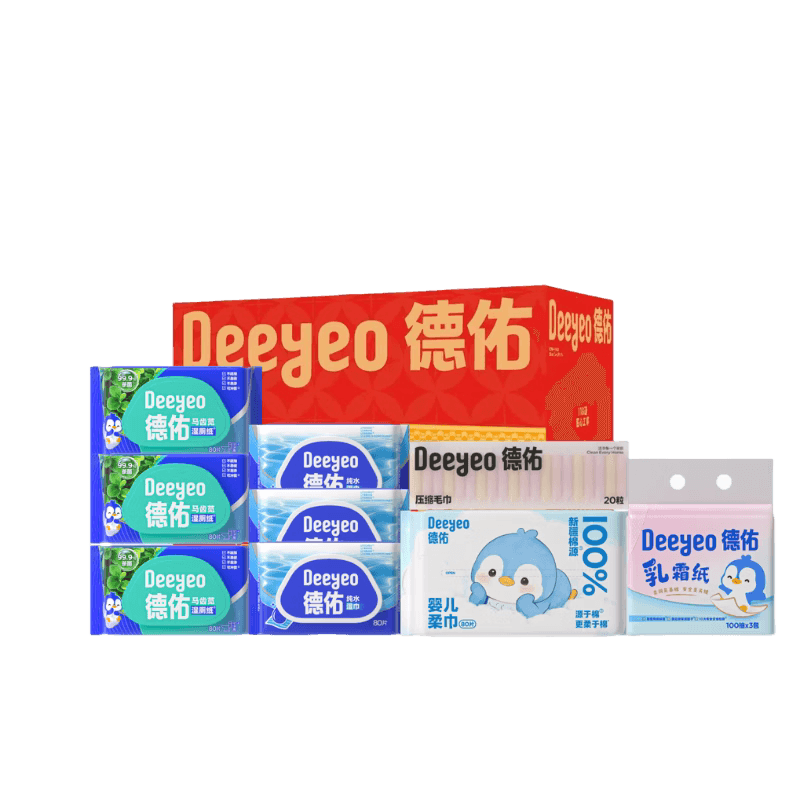 德佑湿厕纸/湿巾/乳霜纸/压缩毛巾/洗脸巾套装JXLD060312单位：套