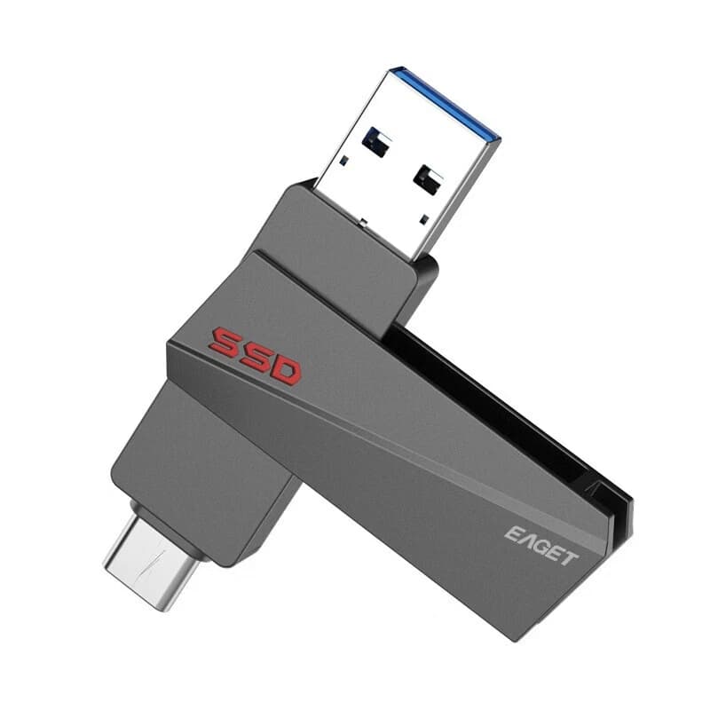 Eaget/忆捷 SU20 固态U盘 Type-C USB3.2双接口 512G 单位：个