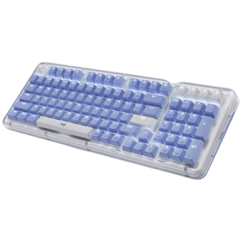 罗技 琥珀系列 AI客制化无线机械键盘 蓝紫色 ALTO KEYS K98M