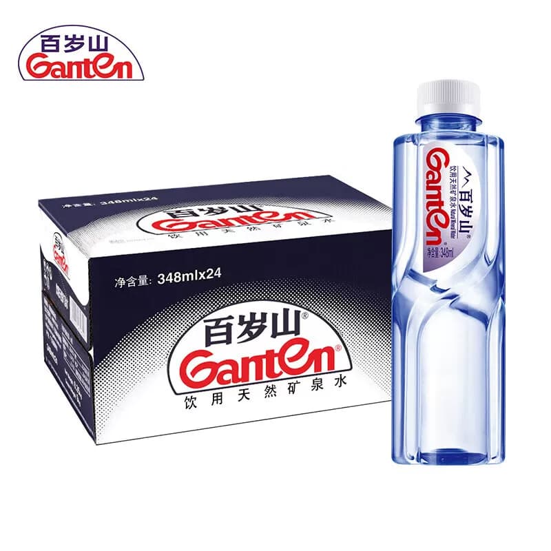 百岁山 商务接待会议饮用水 天然矿泉水348ml*24瓶