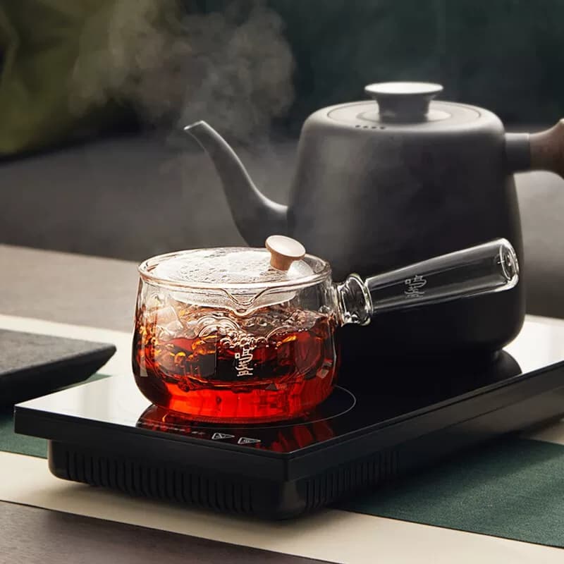 鸣盏泡茶壶玻璃煮茶器MZ8020【单茶壶】单位：个