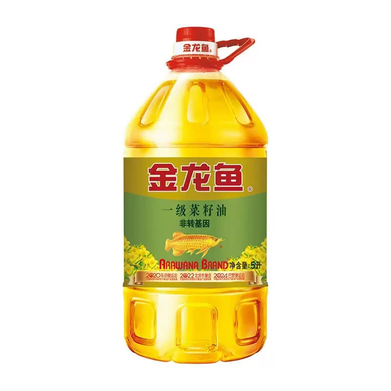 金龙鱼食用油 非转基因一级菜籽油5L 家用食用植物油炒菜油