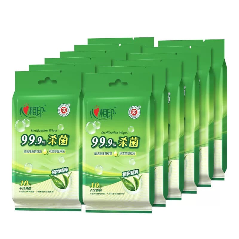 心相印温和湿纸巾 独立便携包装10片*12包