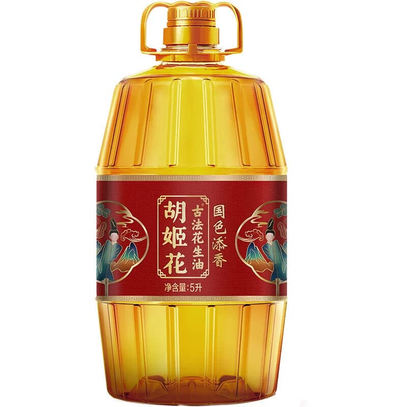 胡姬花国色添香古法花生油5Lpet