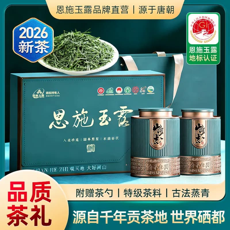 茶马世家®特级恩施玉露山河志礼盒装180g