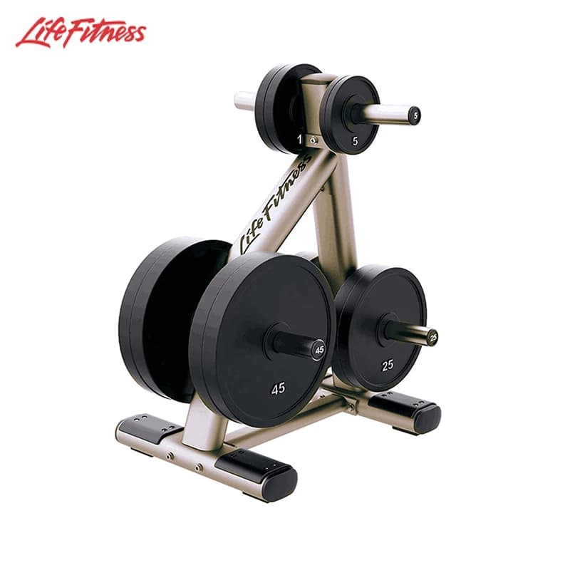 Lifefitness力健杠铃片挂架举重推举力量训练配件