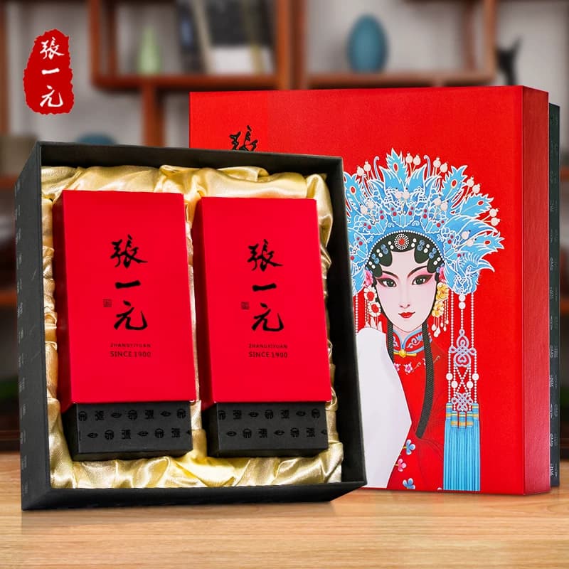 张一元茉莉花茶特种云叶香珠150g 人工揉珠京剧国潮风送礼佳选
