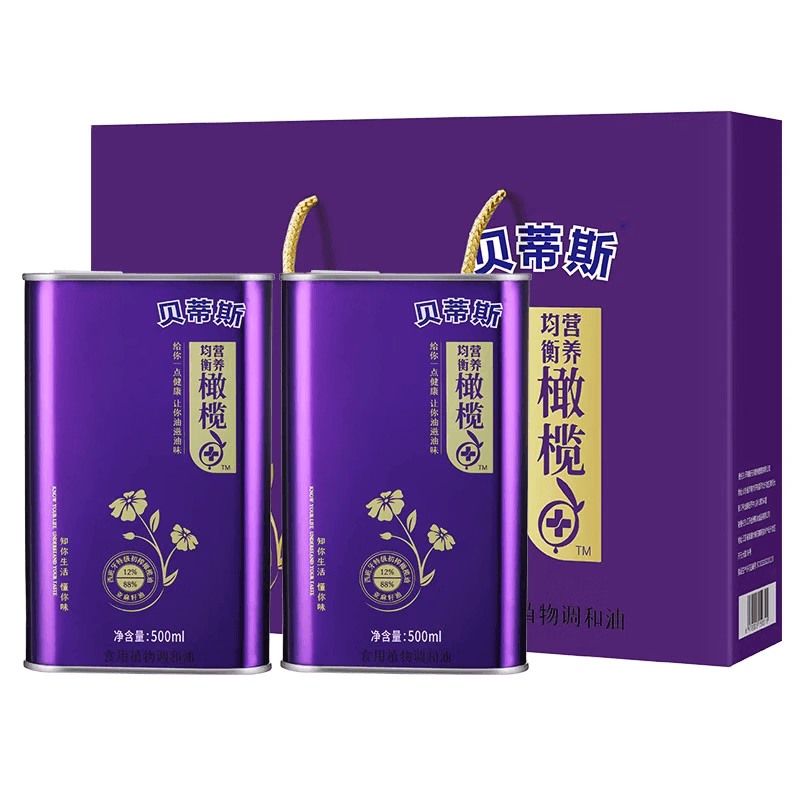 贝蒂斯橄榄亚麻籽油礼盒500ml*2