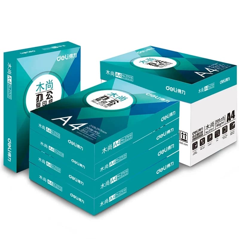 得力（deli）Z7517 木尚复印纸A4-80g-5包(白色)(包)