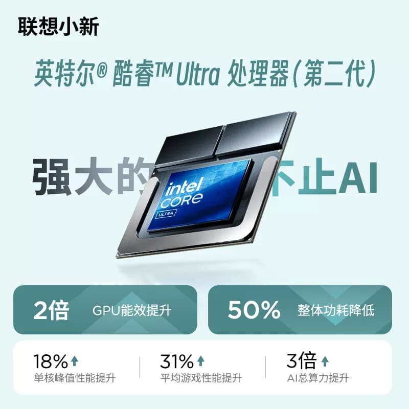 联想小新Air14 2026款14英寸酷睿Ultra5 2代AIPC学生商务办公2.8K 120Hz护眼屏长续航轻薄笔记本电脑,详情图 5